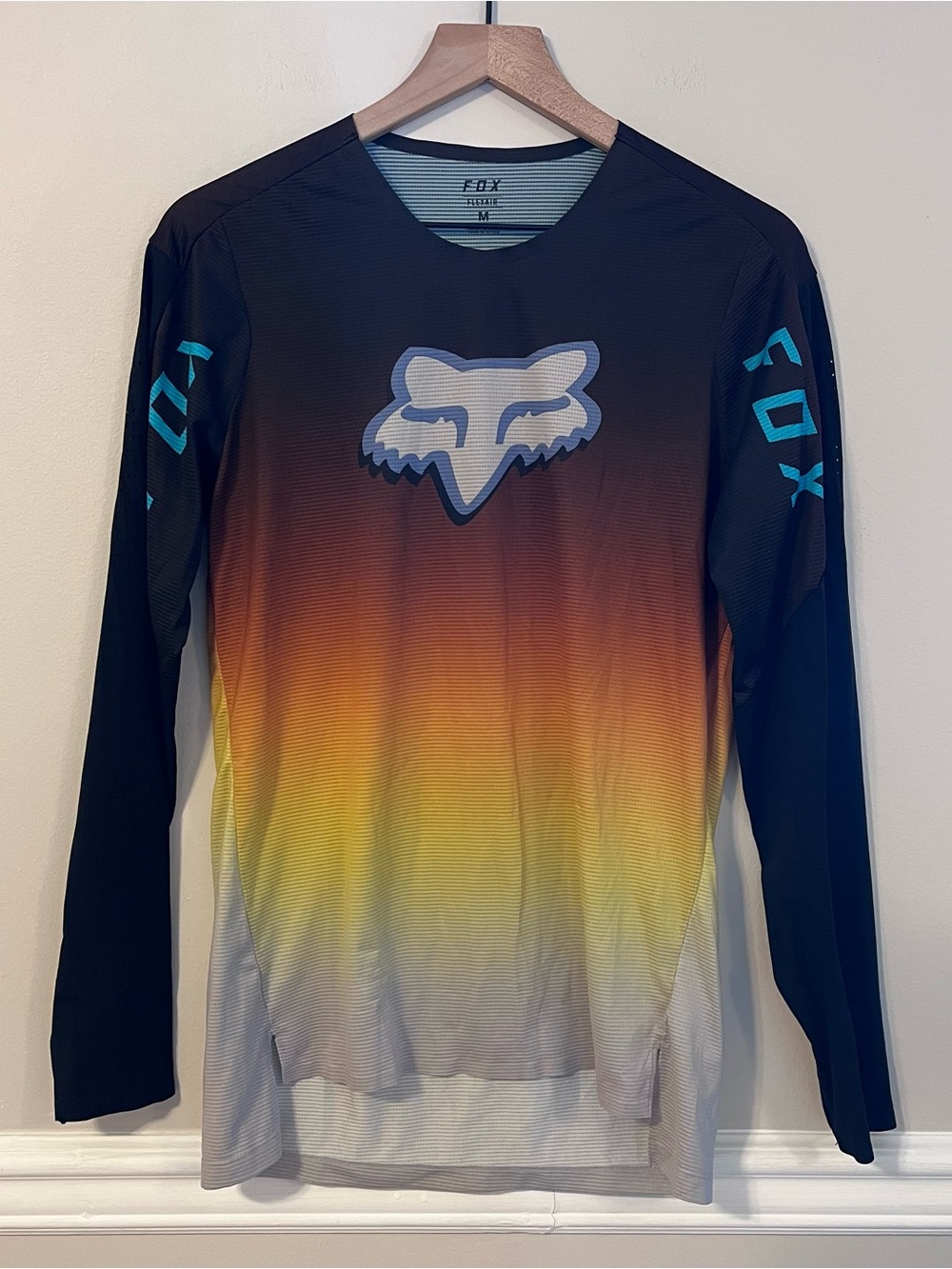 Fox Men’s Flexair Long Sleeve Mountain Bike Jersey Shirt Size M Racing Orange